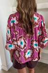 Pink Abstract Blouse