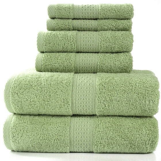 Cotton Towel Bath Towel 6-Piece Set