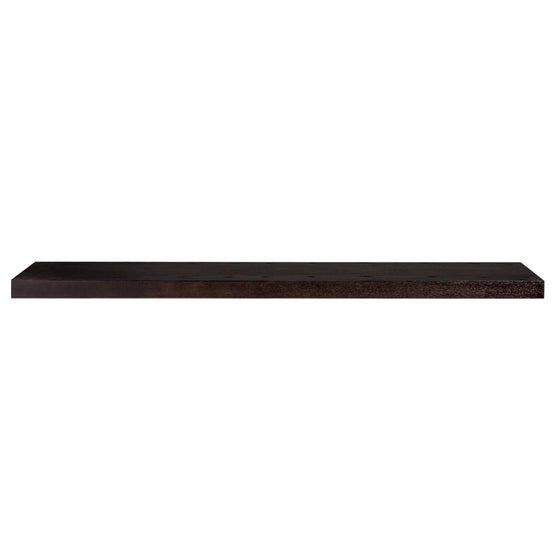 75" Espresso Wooden Floating Shelf