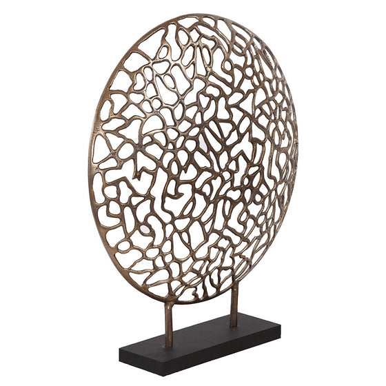 Bronze And Black Abstract Coral Sculpture