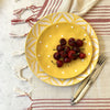 Cream and Red Striped Tablecloth Set | Available in 3 Colors