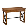 Natural Brown Adjustable Height Desk