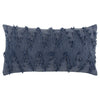 Navy Blue Twisted Chevron Pattern Throw Pillow