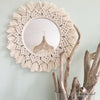 Sunflower. INS Scandinavian Girl Heart Mirror Handmade Tapestry Cosmetic Mirror Ring Home Decoration