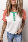 White Patchwork T-Shirt