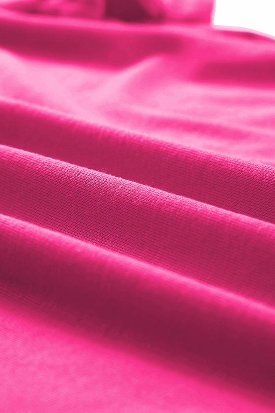 Pink Solid Color Basic Crew Neck Plain Tee | Available in 7 Colors