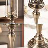 Elegant European Style Candle Holder in Brass Finish