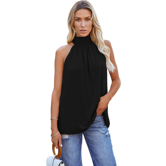 High Collar Sleeveless Top for Women | Available in Other Colors