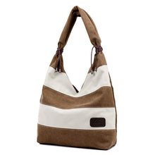  Striped Canvas Tote Bag