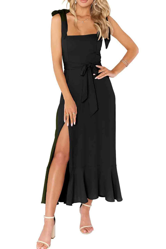 Black One-shoulder Long Dress