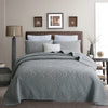 Three-piece Damask Quilted Bed Set