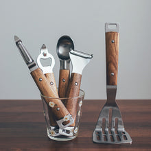  Stainless Steel with Wood Handle Kitchen Tools