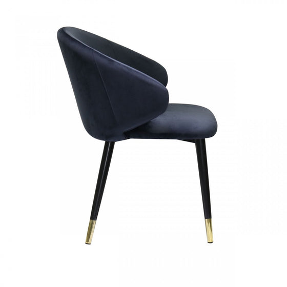 Set Of Two Blue Velvet Dining Chairs Buyer Reviews