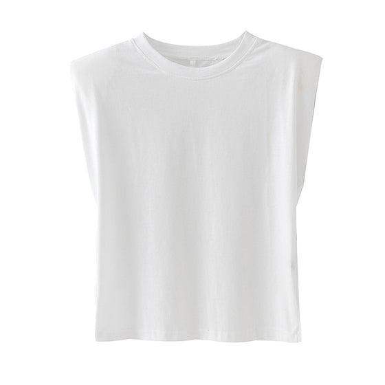 Shoulder Padded T-Shirt | Available in Other Colors