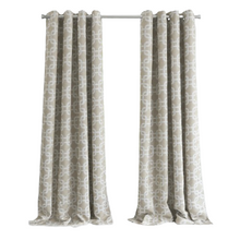  84” Sand Interlock Pattern Window Curtain Panel