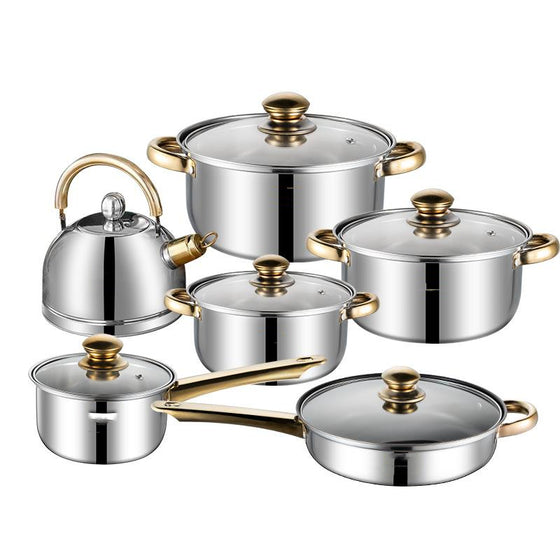 Stainless Steel Cooking Pot Set