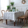 Modern Leaf Patterned Tablecloth in Square or Rectangle Sizes