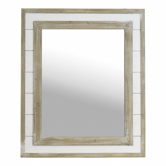 Wood Planked Mirror 36"