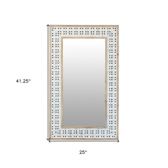 Wood Carved Mirror 42"