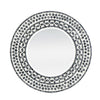 24" Round Capiz Framed Mirror