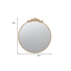 36 X 39" Gold Dia Mirror | Available in 2 Colors