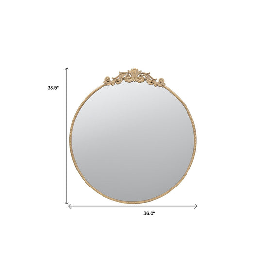 36 X 39" Gold Dia Mirror | Available in 2 Colors