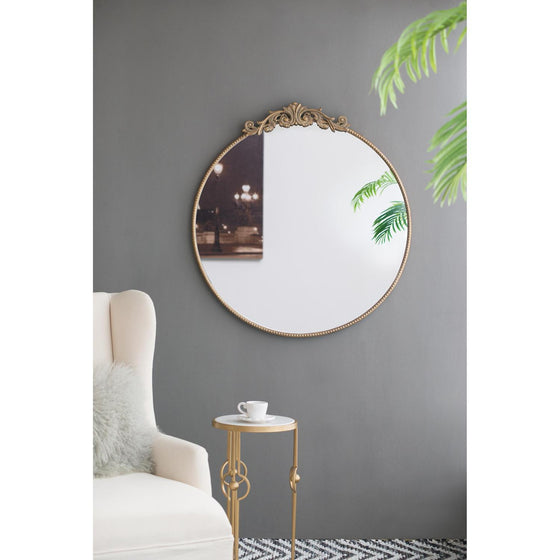 36 X 39" Gold Dia Mirror | Available in 2 Colors