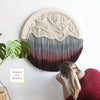 Nordic Hand-dyed Woven Round Tapestry