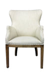 25" Natural Solid Color Armchair