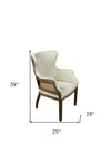 25" Natural Solid Color Armchair