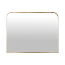  Gold Rectangular Arched Mantel Wall Mirror