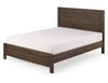 Dark Brown Solid Wood Bed Frame | Available in Queen and Full Sizes