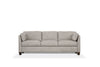 81" Dusty White Leather Sofa