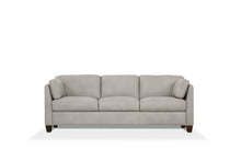  81" Dusty White Leather Sofa