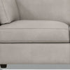 81" Dusty White Leather Sofa