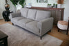 84" Light Gray Linen Sofa