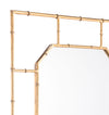 Bamboo Square Mirror Gold