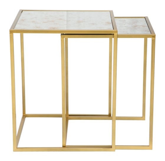 Calais Nesting Tables in Gold