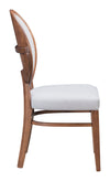 Regents Dining Chair in Walnut & Light Gray