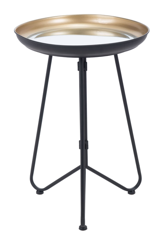 Foley Accent Table Gold & Black