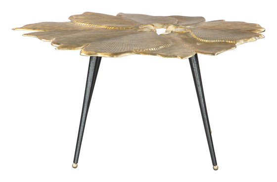 Gingko Coffee Table in Antique Brass