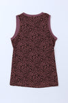 Black Dotted Print Casual Tank Top for Women | Available in 5 Colors