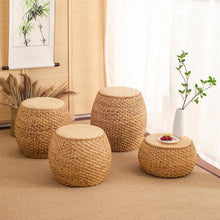  Handwoven Rattan Ottoman | Available in 4 Sizes