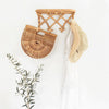 Natural Rattan Wall Coat Hook Handmade