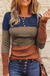 Color Block Ribbed Lace Crochet Sleeves Shirt for Women | Available in 2 Colors