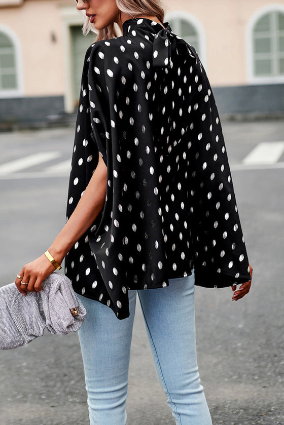 Black Polka Dot Blouse