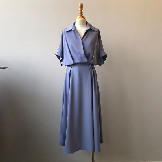 Simple Mid-length Shirt Dress