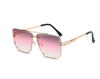 Women's Squared Sunglasses with Gold Frame