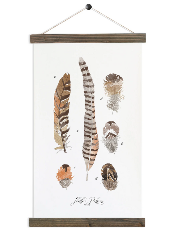 Feather Patters Vol. 5 | Unique Hanging Wall Art by Jessica Rose
