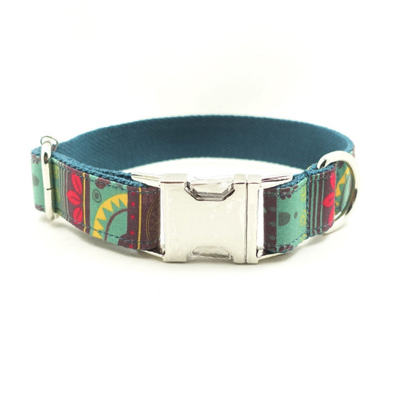 Luxury Retro Patterned Dog Collar